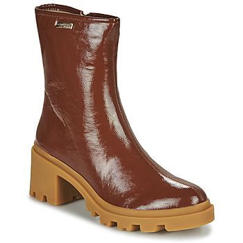 DELIZIA  women's Low Ankle Boots in Brown