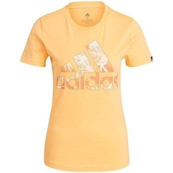 Tropical Graphic  women's T shirt in Orange