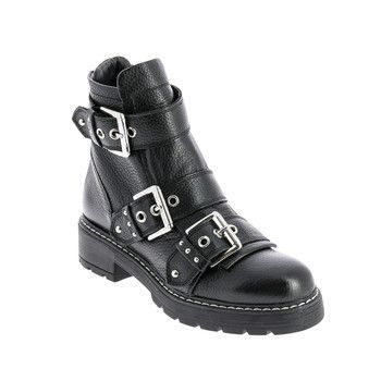 DANDYBIKER  women's Mid Boots in Black. Sizes available:3.5