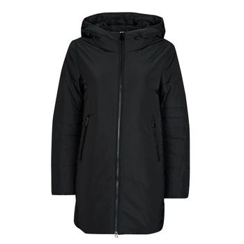 W MYRIA LONG COAT  women's Coat in Black