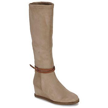 LOUVE  women's High Boots in Beige