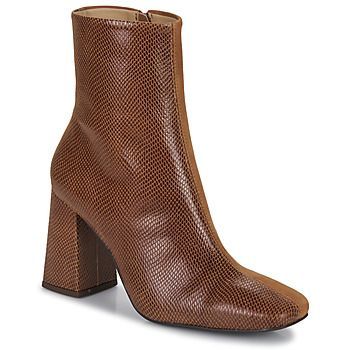 HERCULE  women's Low Ankle Boots in Brown