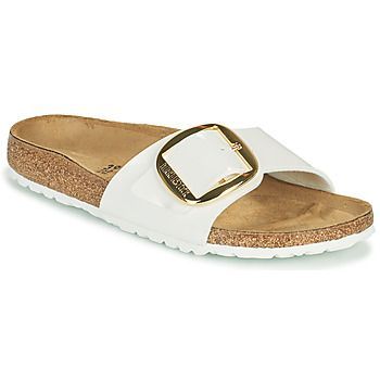 MADRID BIG BUCKLE  women's Mules / Casual Shoes in White. Sizes available:3.5,4.5,5,3,5