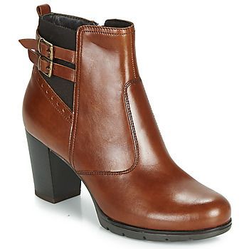 CARACAL  women's Low Ankle Boots in Brown. Sizes available:3.5,4,5,6.5