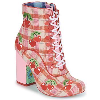 FRUITY PICNIC  women's Mid Boots in Pink