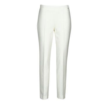 Tiluna_sidezip6  women's Trousers in White
