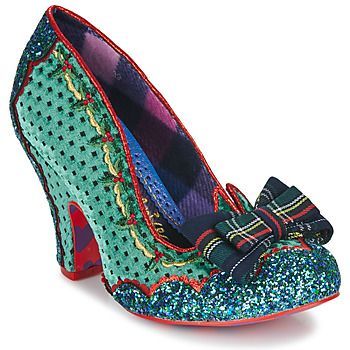 Wrapped Up Pretty  women's Court Shoes in Green