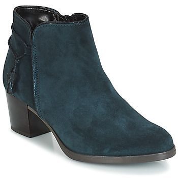 MISTINGUETTE  women's Low Ankle Boots in Blue. Sizes available:3.5,7.5