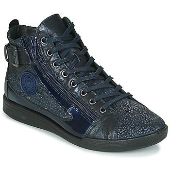 PALME/C F4F  women's Shoes (High-top Trainers) in Blue. Sizes available:3.5