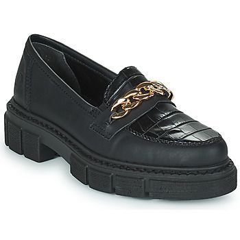 M3861-02  women's Loafers / Casual Shoes in Black