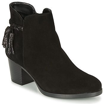 MARYLOU  women's Low Ankle Boots in Black. Sizes available:3.5,4,5,6,7.5,8