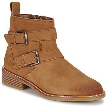 Cologne Buckle  women's Mid Boots in Brown