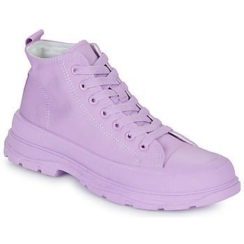 HIGHER  women's Shoes (High-top Trainers) in Purple