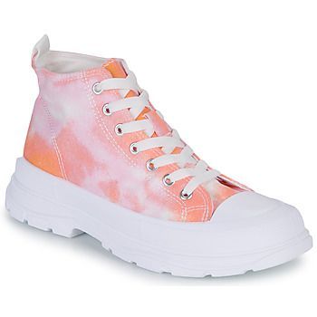 HIGHER  women's Shoes (High-top Trainers) in Orange