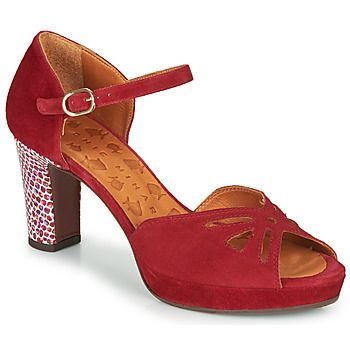 NOSHI  women's Sandals in Red. Sizes available:7,8,9