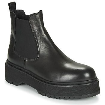 RANIE  women's Mid Boots in Black. Sizes available:7.5
