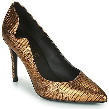 NANELE  women's Court Shoes in Gold. Sizes available:3.5,5,5.5,6.5,7.5,3