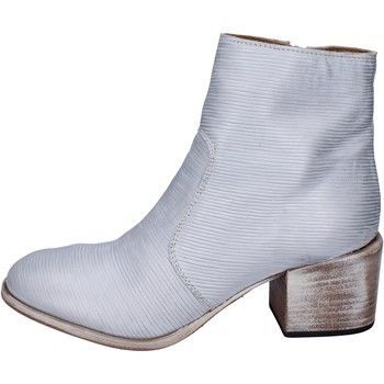 BK147  women's Low Ankle Boots in Silver