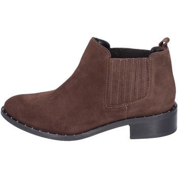 BE126  women's Low Ankle Boots in Brown