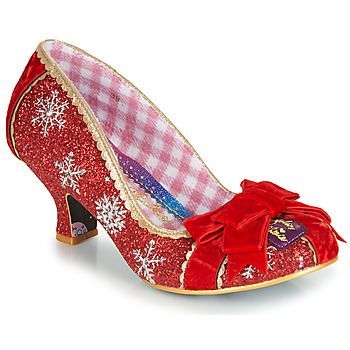 SNOW QUEEN  women's Court Shoes in Red. Sizes available:3.5,6,6.5,7.5