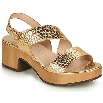 POUTI  women's Sandals in Gold. Sizes available:3.5,4,5,6,6.5,7.5