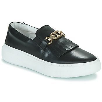 FAMEUSE  women's Slip-ons (Shoes) in Black