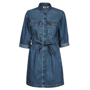 Levis  AINSLEY UTILITY DENIM D  women's Dress in Blue. Sizes available:S