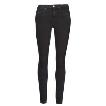 ONLPOWER  women's Skinny Jeans in Black. Sizes available:UK 6 / 8