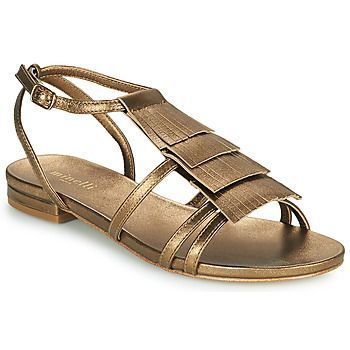 HELIA  women's Sandals in Gold. Sizes available:3.5,4,5,5.5,6.5