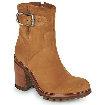 JUSTY 9 SM GE BUCKLE  women's Low Ankle Boots in Brown