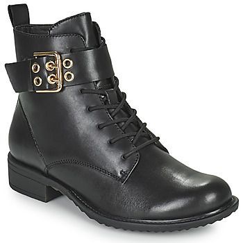 MOULIB  women's Mid Boots in Black. Sizes available:3.5,4,5,6,6.5,7.5