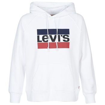 Levis  GRAPHIC SPORT HOODIE  women's Sweatshirt in White