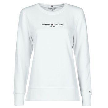 TH ESS HILFIGER C-NK SWEATSHIRT  women's Sweatshirt in White
