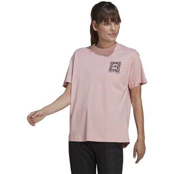 X Karlie Kloss Crop  women's T shirt in Pink
