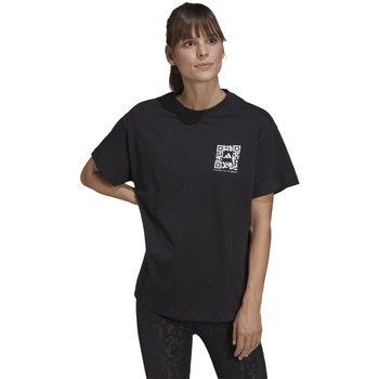 X Karlie Kloss Crop  women's T shirt in Black