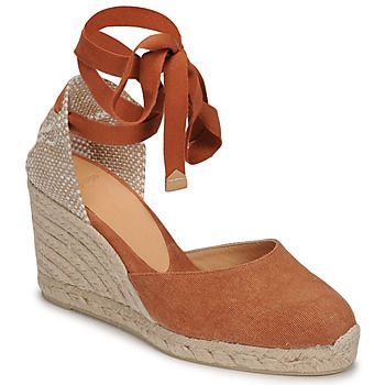 Carina  women's Espadrilles / Casual Shoes in Brown