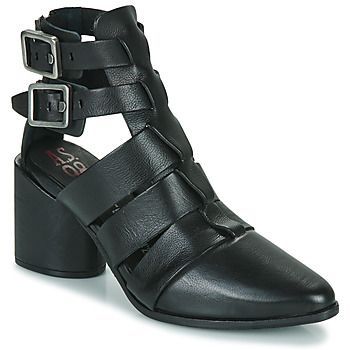 ENIA  women's Low Ankle Boots in Black