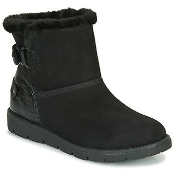 93105-NOIR  women's Mid Boots in Black. Sizes available:3.5,4,5,6,6.5,7.5,8