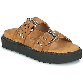 KNIFE  women's Mules / Casual Shoes in Brown