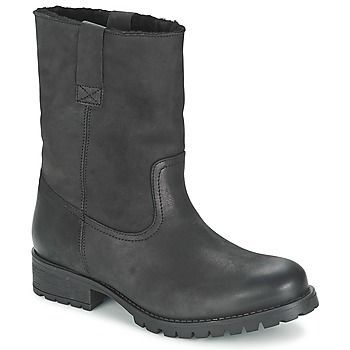 TUREK  women's Mid Boots in Black. Sizes available:3.5