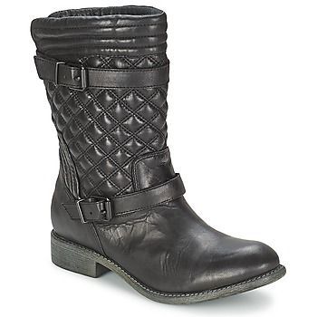 GRAECLYA  women's Mid Boots in Black. Sizes available:3.5