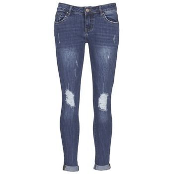 IFOUNOLE  women's Skinny Jeans in Blue. Sizes available:UK 6,UK 8
