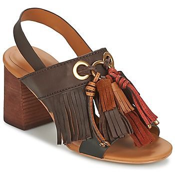 SB30102  women's Sandals in Brown. Sizes available:4