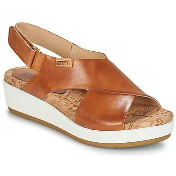 MYKONOS W1G  women's Sandals in Brown. Sizes available:6.5