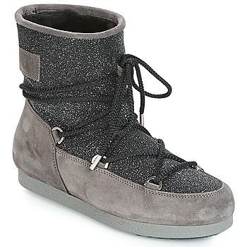 FAR SIDE LOW SUEDE GLITTER  women's Snow boots in Black. Sizes available:3.5,5