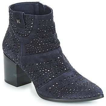 LESLY  women's Low Ankle Boots in Blue. Sizes available:3.5,4,6.5,2.5