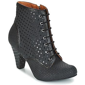 KARANA  women's Low Ankle Boots in Black. Sizes available:6.5