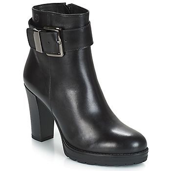 JALERI  women's Low Ankle Boots in Black. Sizes available:7