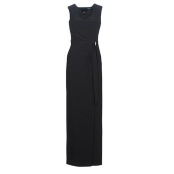 CAP SLEEVE JERSEY EVENING DRESS  women's Long Dress in Black. Sizes available:US 6,US 4,US 0