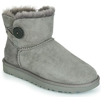 MINI BAILEY BUTTON II  women's Mid Boots in Grey. Sizes available:3,4,7